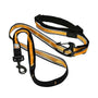 Kurgo Quantum 6-in-1 Reflective Dog Leash, Black/Orange