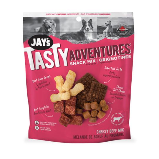 Jay's Tasty, Gâteries Pour Chien, Grignotines Boeuf Au Fromage