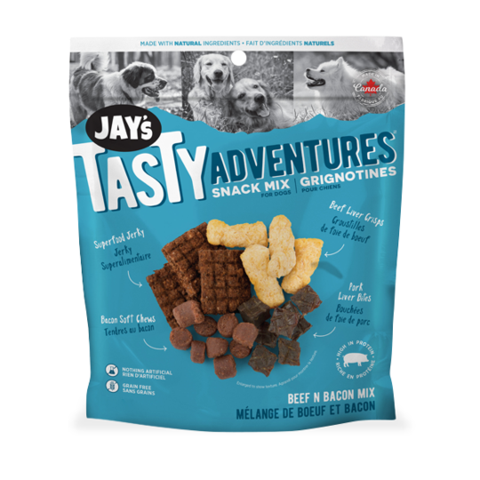 Jay's Tasty, Gâteries Pour Chien, Grignotines Boeuf & Bacon