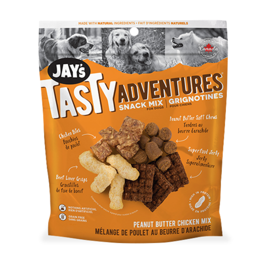 Jay's Tasty, Gâteries Pour Chien, Grignotines Poulet & Beurre D'Arachides