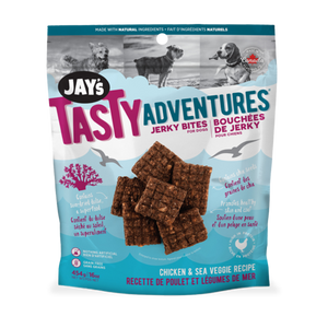 Jay's Tasty, Gâteries Pour Chien, Bouchées De Jerky Poulet & Légumes De Mer