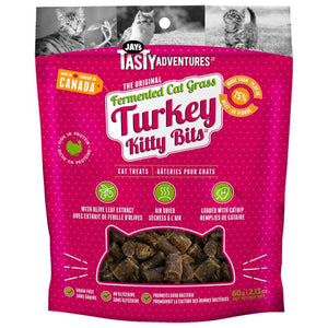 Jay's Kitty Bits, Gâteries Fermentées Pour Chat, Dinde, 60-gram