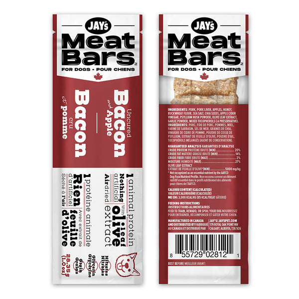 Jay's Meat Bars, Présentoir De Comptoir, Barres À La Viande, Bacon & Pomme