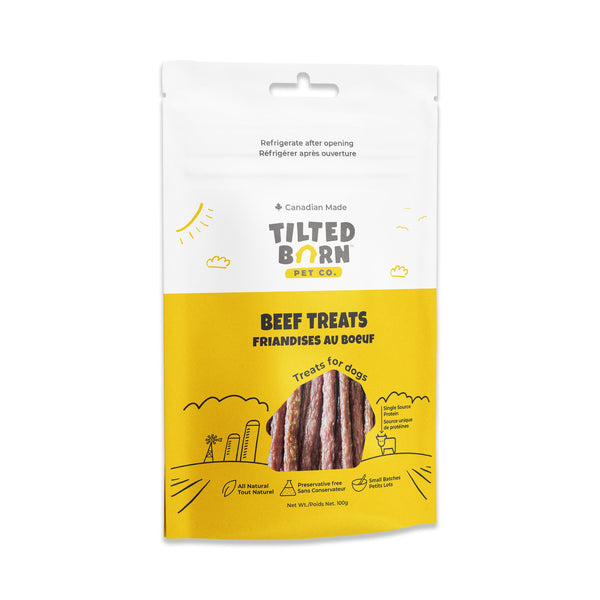Tilted Barn Pet Co. Beef Dog Treats, 100-gram