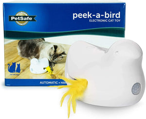 PetSafe Jouet Interactif Pour Chat, Peek-A-Bird, Plumes En Mouvement