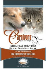 Carnivora Truite arc-en-ciel entière surgelée pour chat et chien