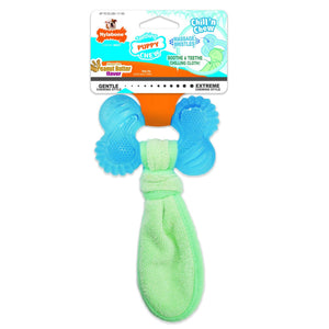Nylabone Puppy Chew Chill'n Chew Peanut Butter Flavored Dog Toy