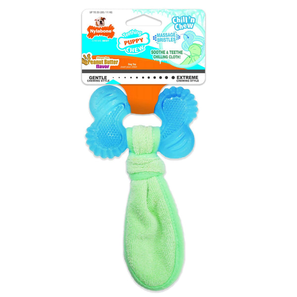 Nylabone Puppy Chew Chill'n Chew Peanut Butter Flavored Dog Toy