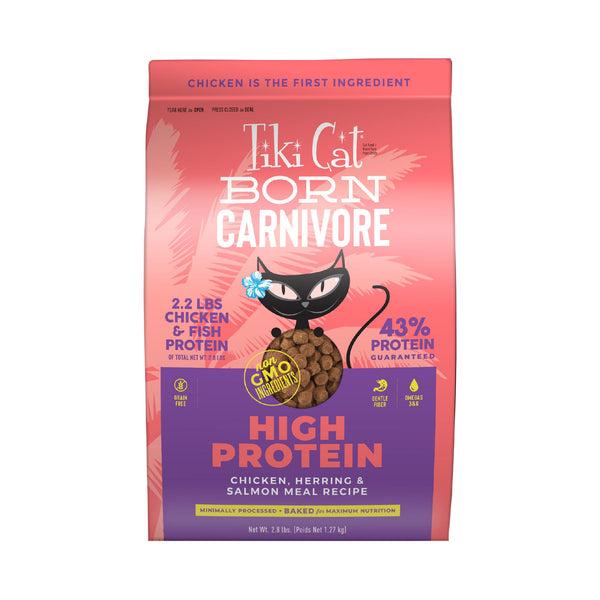 Tiki Cat Born Carnivore Chicken, Herring, & Salmon Dry Cat Food