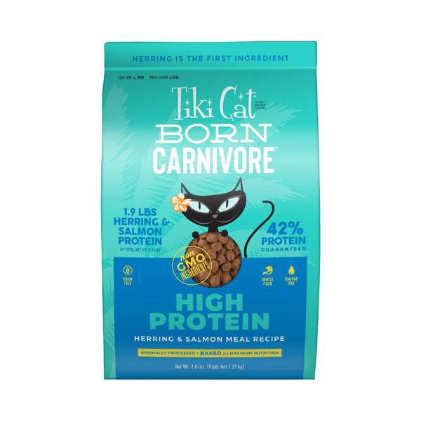 Tiki Cat Born Carnivore Herring & Salmon Dry Cat Food