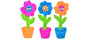 Cycle Dog Jouet pour chien DuraPlush Fleurs en pot, assortiment