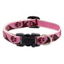 Lupine Pet Original Designs Adjustable Dog Collar, Tickled Pink