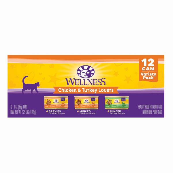 Wellness Complete Health Pâté variétés amoureuses de poulet et dinde, boîtes de 3 oz