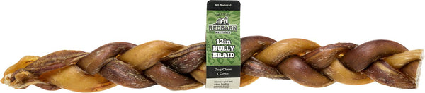 Redbarn Braided Bully Sticks 12" Dog Treats