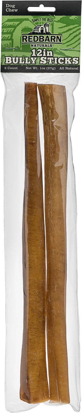 Redbarn Naturals Bâtons à mâcher Bully 12" Friandises pour chiens, lot de 2