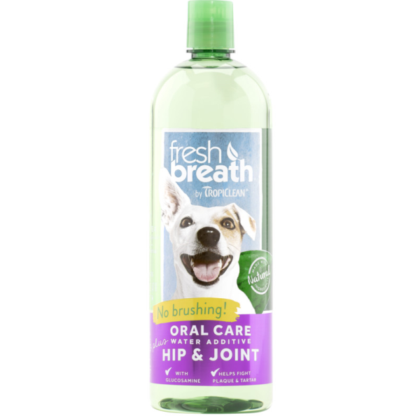 Tropiclean Fresh Breath Water Additive+ Hip & Joint for Dogs