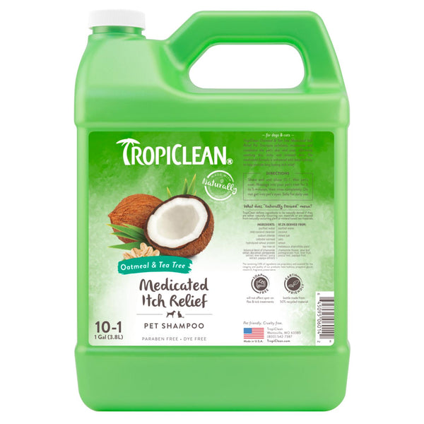Tropiclean Oatmeal & Tea Tree Medicated Itch Relief Pet Shampoo