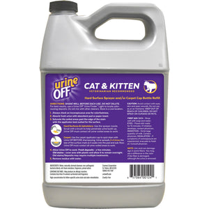 Urine Off Cat & Kitten Stain & Odor Remover, 1-gal