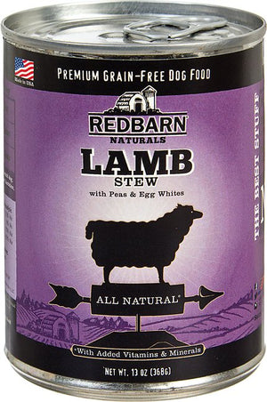 Redbarn Naturals Ragoût d'Agneau Sans céréales Nourriture en conserve pour chiens