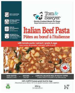 Tom&Sawyer Italian Beef Pasta Frozen Dog Food