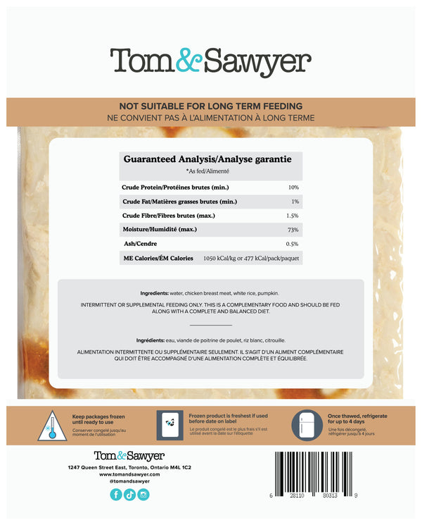Tom&Sawyer Dompteur de ventre Nourriture congelée pour chiens