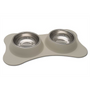Loving Pets Bella Bowls Dolce Double Diner Flexible, Biscuit