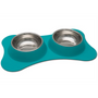 Loving Pets Bella Bowls Dolce Double Diner Flexible, Robins Egg