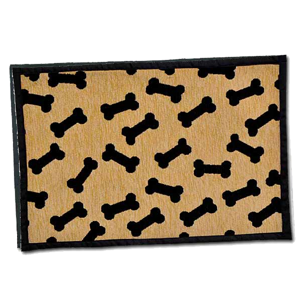 Loving Pets Bella Fashion Dancing Bones Chenille Dog Mat