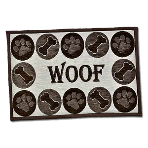 Bella Fashion Dog Woof Chenille Mat