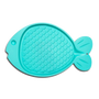 Bella Spill Proof Fish Shaped Cat Mat, Green