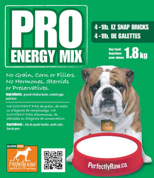 Perfectly Raw Pro Energy Mix Frozen Dog Food