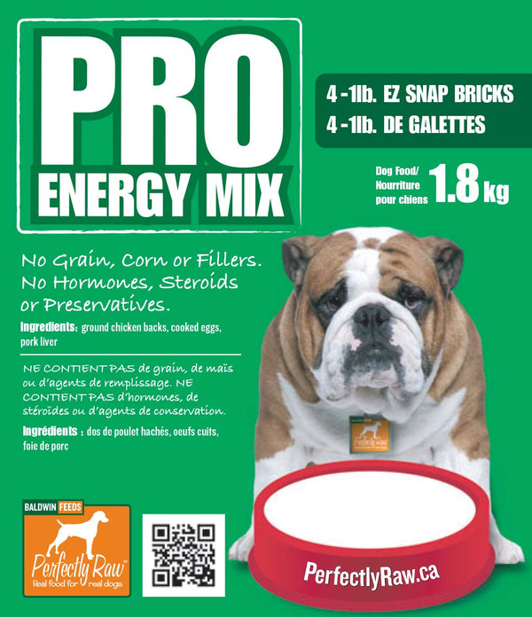 Perfectly Raw Pro Energy Mix Frozen Dog Food