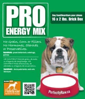 Perfectly Raw Pro Energy Mix Frozen Dog Food