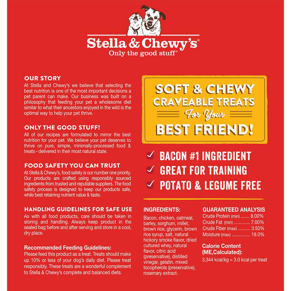 Stella & Chewy's Crav'n Bac'n Bites Friandises pour chiens Recette Bacon & Poulet