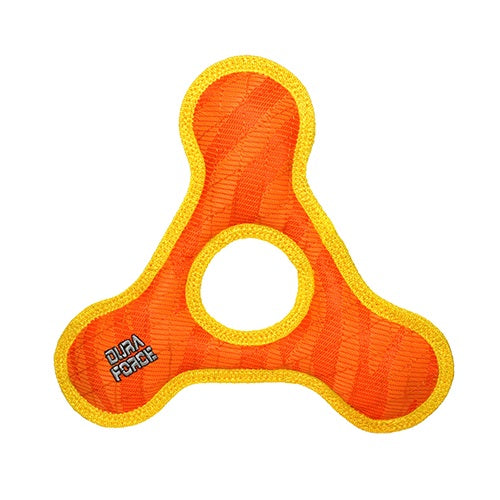 DuraForce Trianglering Orange Dog Toy
