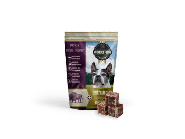 K9 Choice Lil Guys Plus Bison Nourriture crue congelée pour chiens