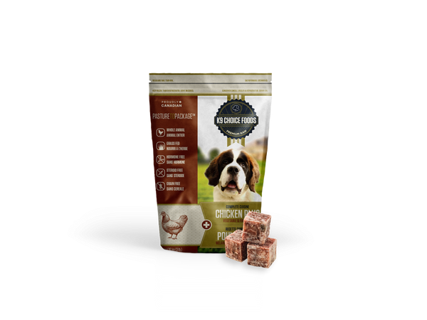 K9 Choice Lil Guys Plus Poulet Nourriture crue congelée pour chiens