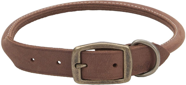 Circle T Collier Rustique Enroulé pour Chien, Chocolat