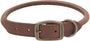 Circle T Collier Rustique Enroulé pour Chien, Chocolat