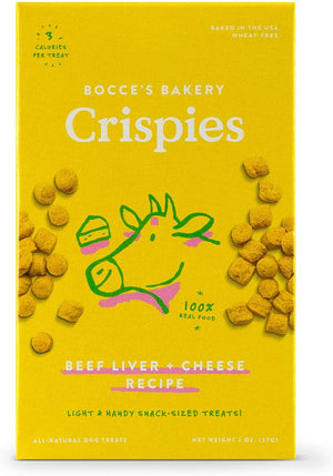 Bocce's Bakery Beef Liver & Cheese Recipe Crispies Dog Treats