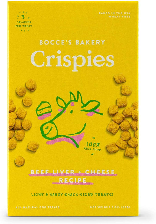 Bocce's Bakery Beef Liver & Cheese Recipe Crispies Dog Treats