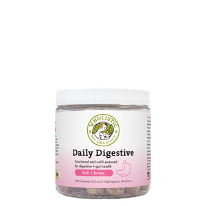 Wholistic Pet Organics Daily Digestive Soft Chews Pet Supplement, 60-count