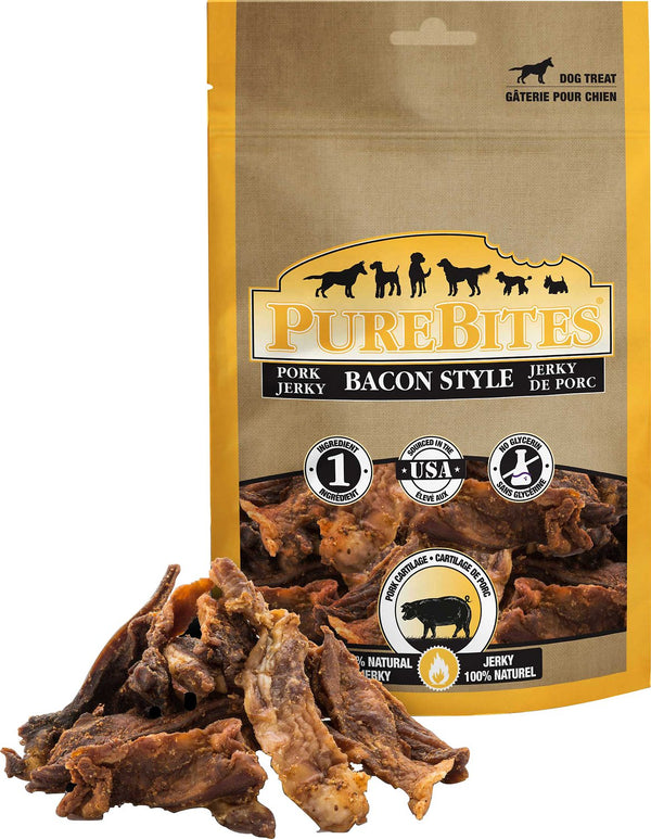 gâteries pour chiens PureBites style porc séché au bacon