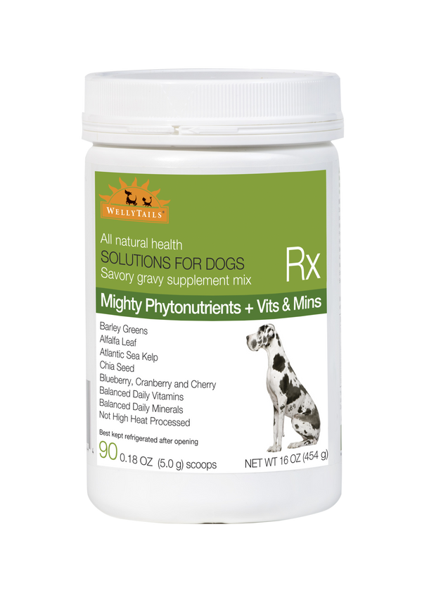 WellyTails  Mighty Phytos with Vitamins & Minerals Dog Supplement, 345-gram