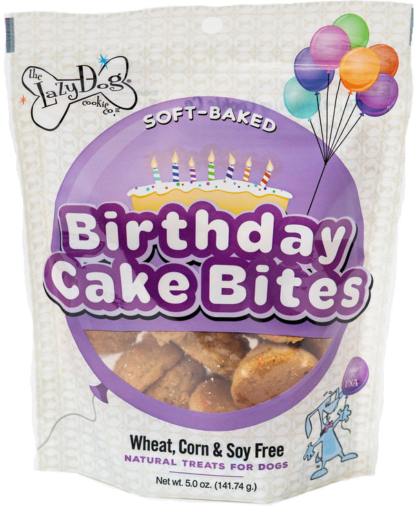 The Lazy Dog Cookie Co. Birthday Cake Bites Dog Treats