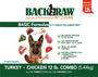 Back2Raw Basic Combo Formula Turkey Blend & Chicken Blend Frozen Dog Food