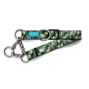 Woof Concept Martingale Dog Collar, DigiCamo