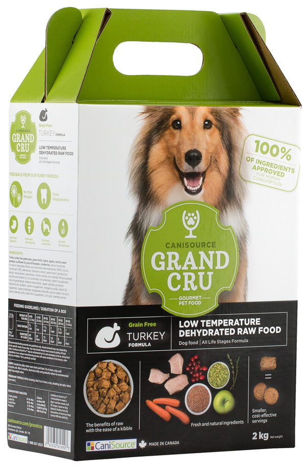 Canisource Grand Cru Dinde sans grains déshydratées pour chiens