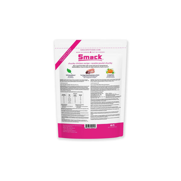 Smack Pet Food Chunky Chicken Dehydrated Dog Food