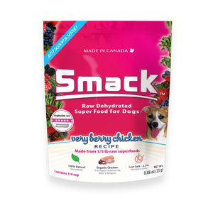 Smack Pet Food Very Berry Chicken Dehydrated Dog Food